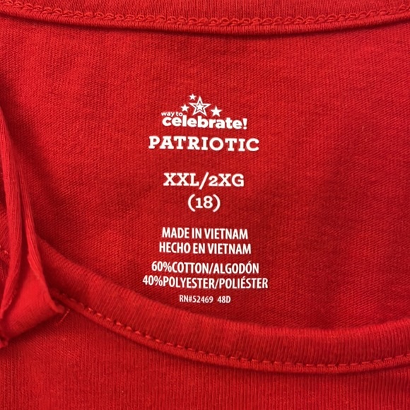 SOLD - Patriotic America Flag Heart Kids Tank Top **DO NOT BUY** - Picture 2 of 2